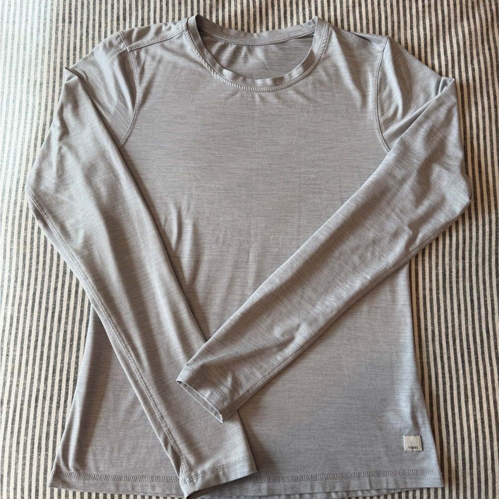 Women’s - Vuori Heather Gray - Halo Long Sleeve Shirt